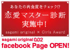 恋愛マスター診断　実施中　sagami original 0.02 facebook Page OPEN!